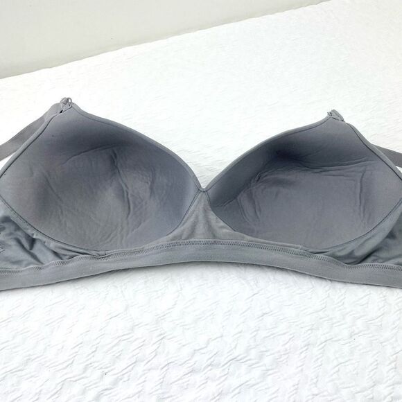 BUY 1 GET 1 FREE Warners 40d wire free comfortable bra smooth gray - Picture 3 of 9